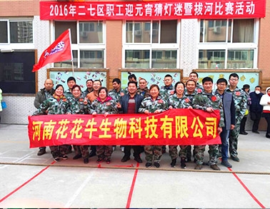 河南官方网站入口生物科技有限公司参加二七区总工会拔河比赛
